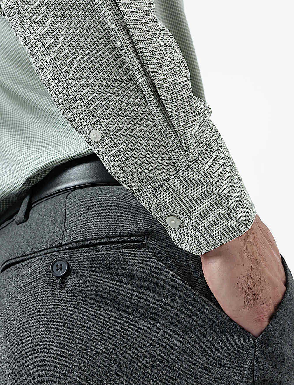 Pure Cotton Micro Check Shirt