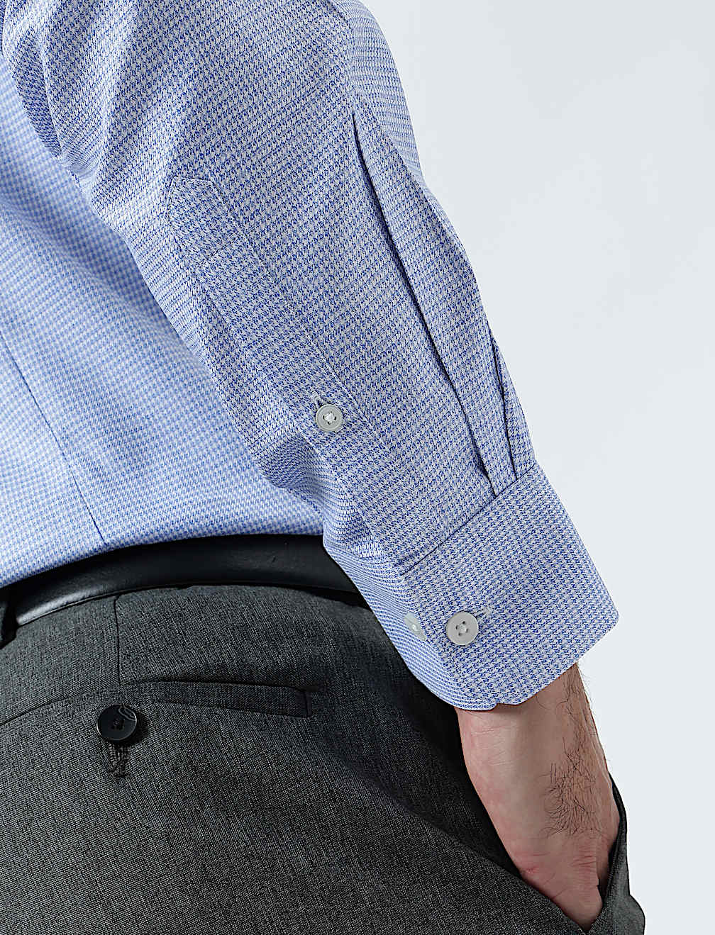 Pure Cotton Micro Check Shirt