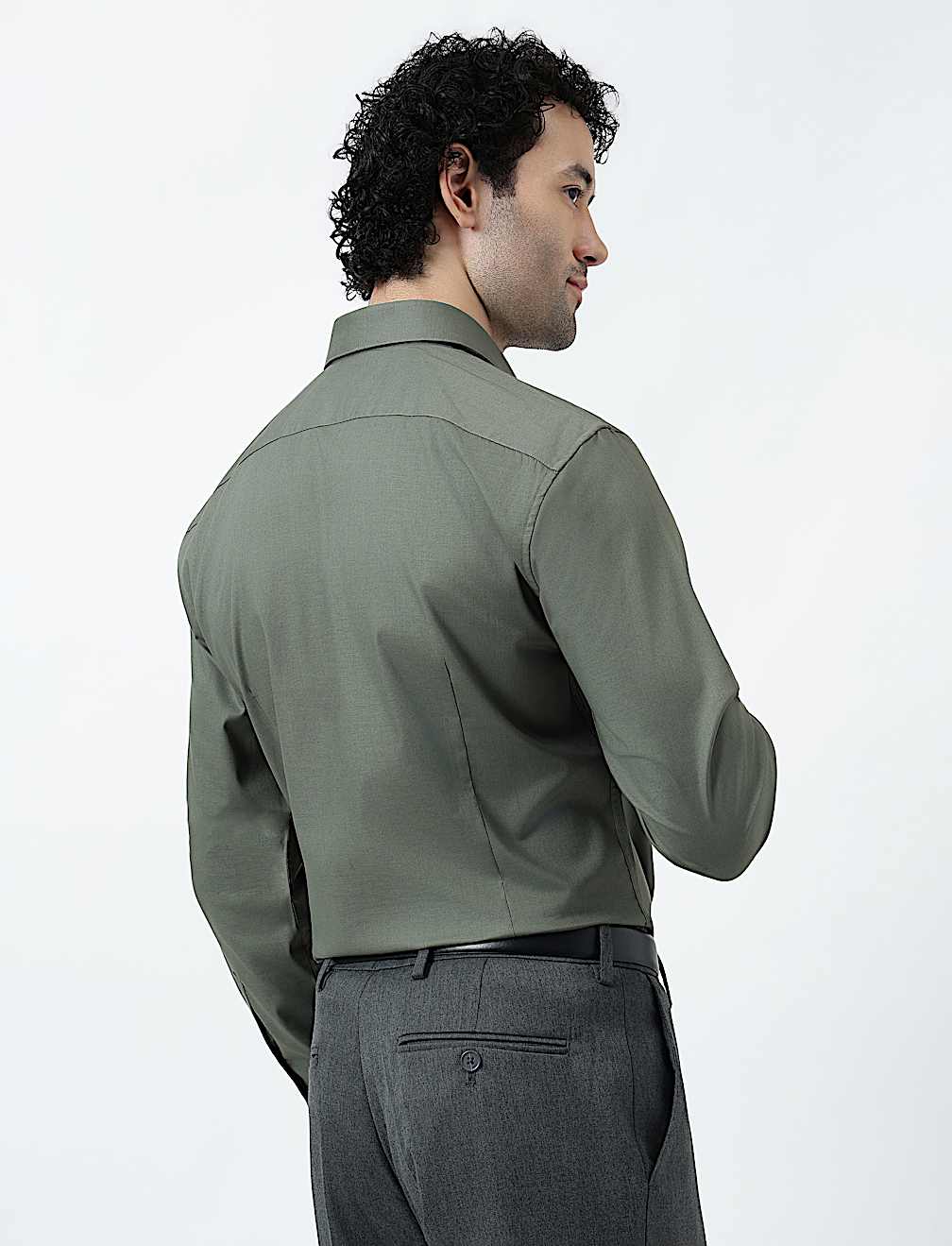 Regular Fit Cotton Rich Textured Shirt