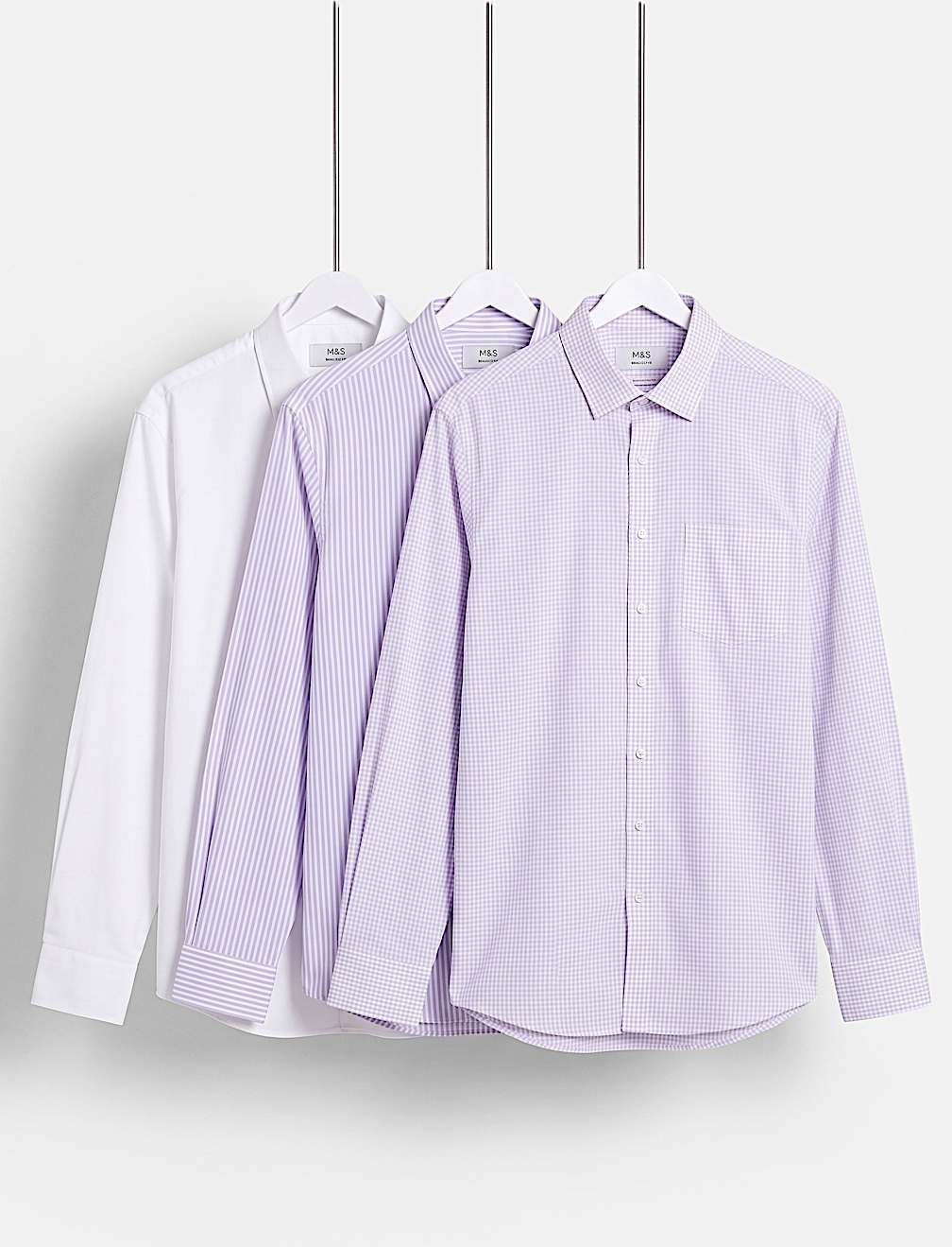 Pack Of 3 Full Sleeve Regular Fit Shirts