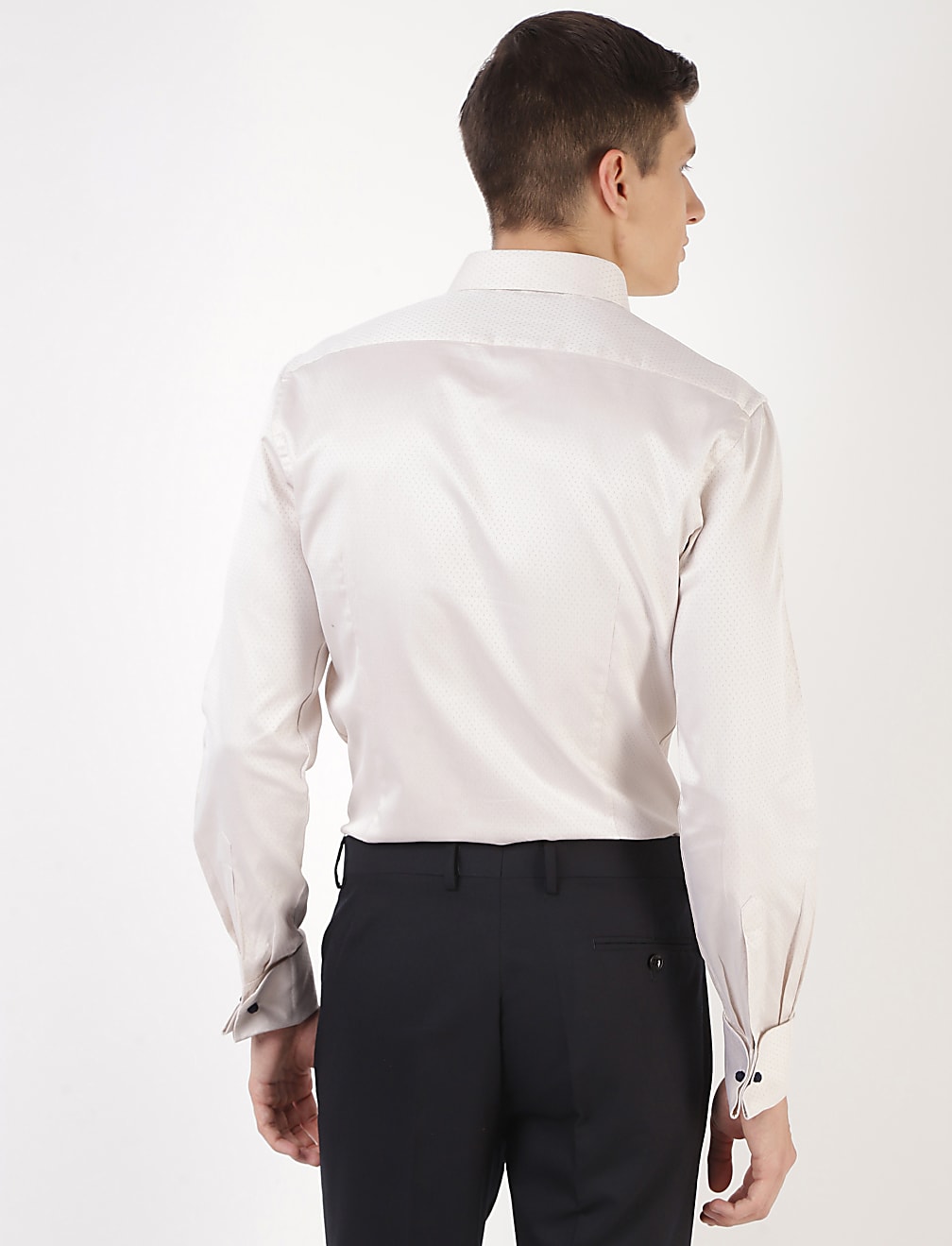 Premium Structure Double Cuff Slim Fit Shirt