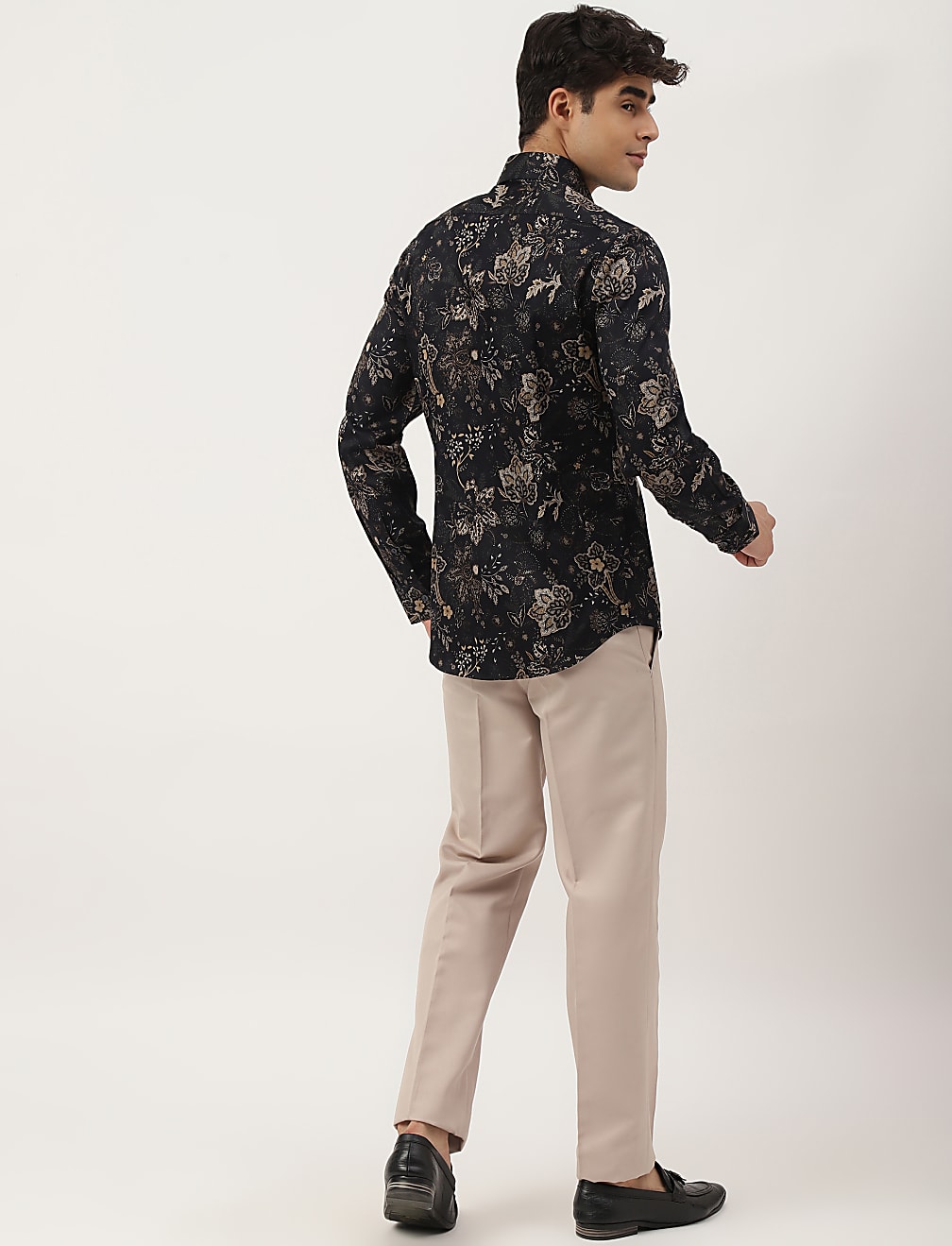 Premium Ornate Floral Print Slim Fit Shirt