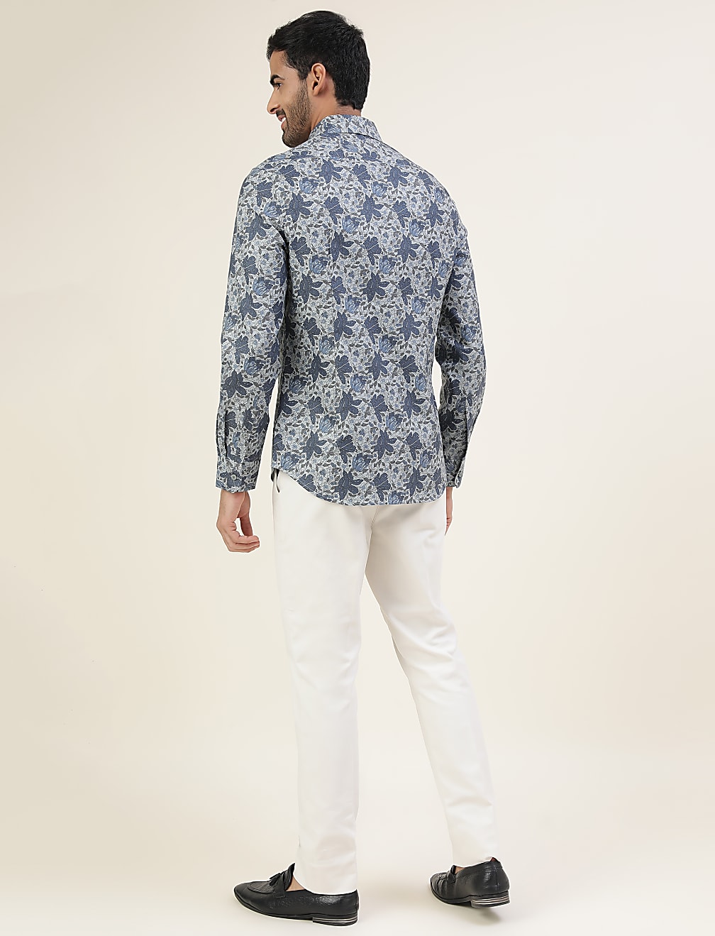 Premium Floral Structure Slim Fit Shirt