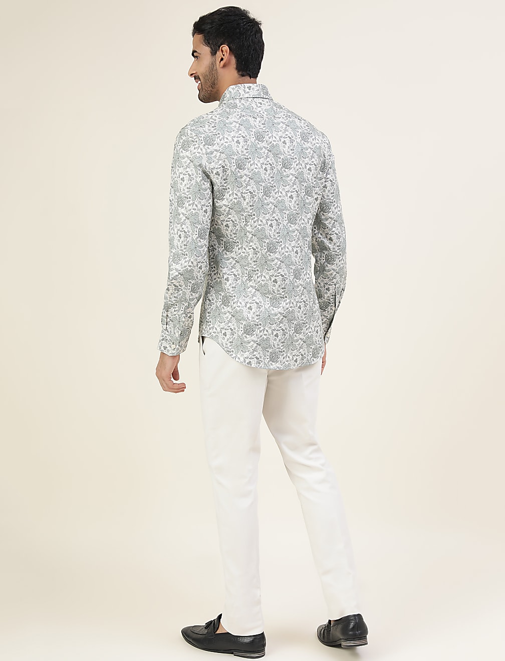 Premium Floral Structure Slim Fit Shirt
