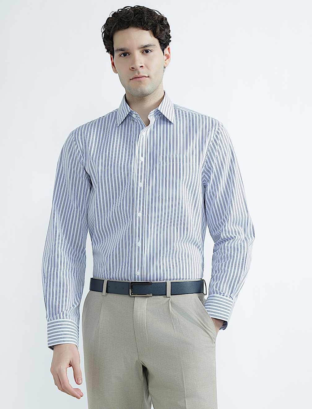 Pack 2 Spread Collar Full Sleeve Shirt