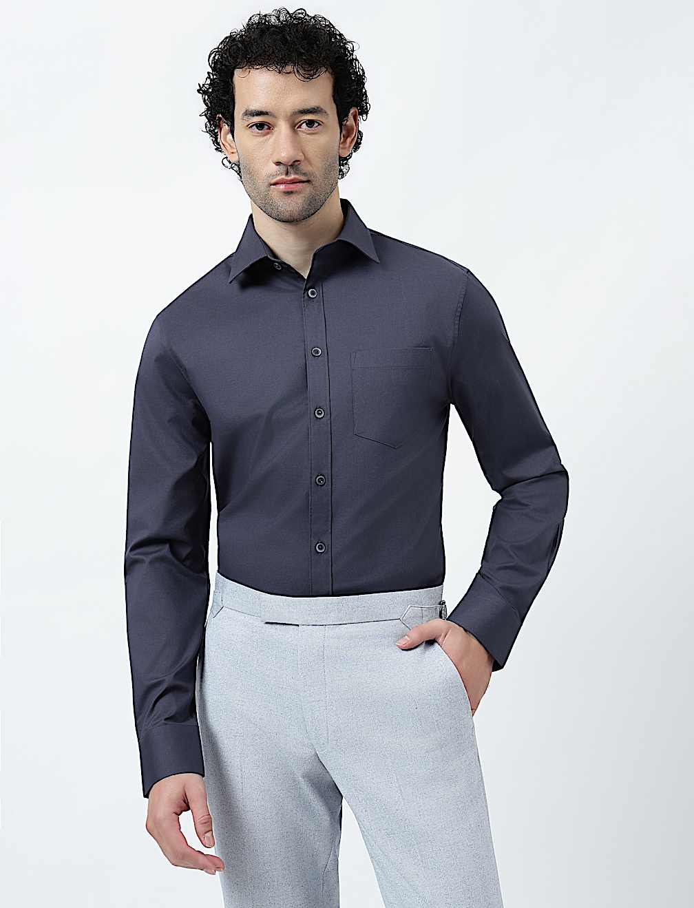 Regular Fit Cotton Rich Shirt