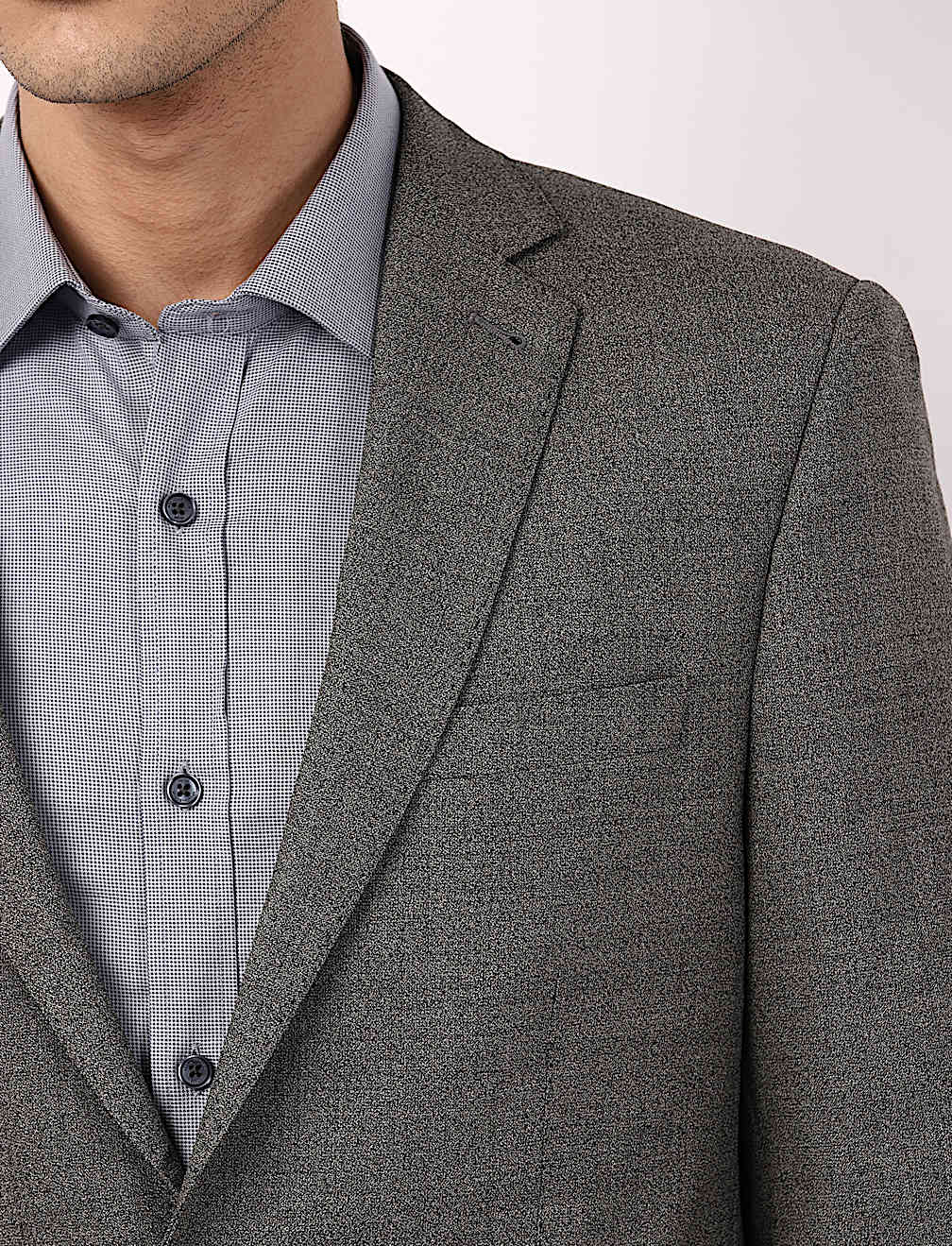 Plain Lapel Collar Blazer