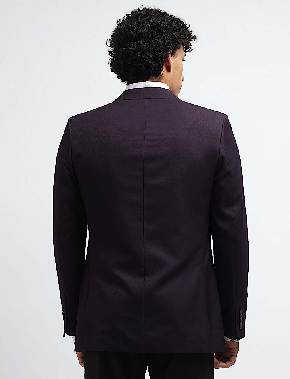Textured Single-Breasted Blazer