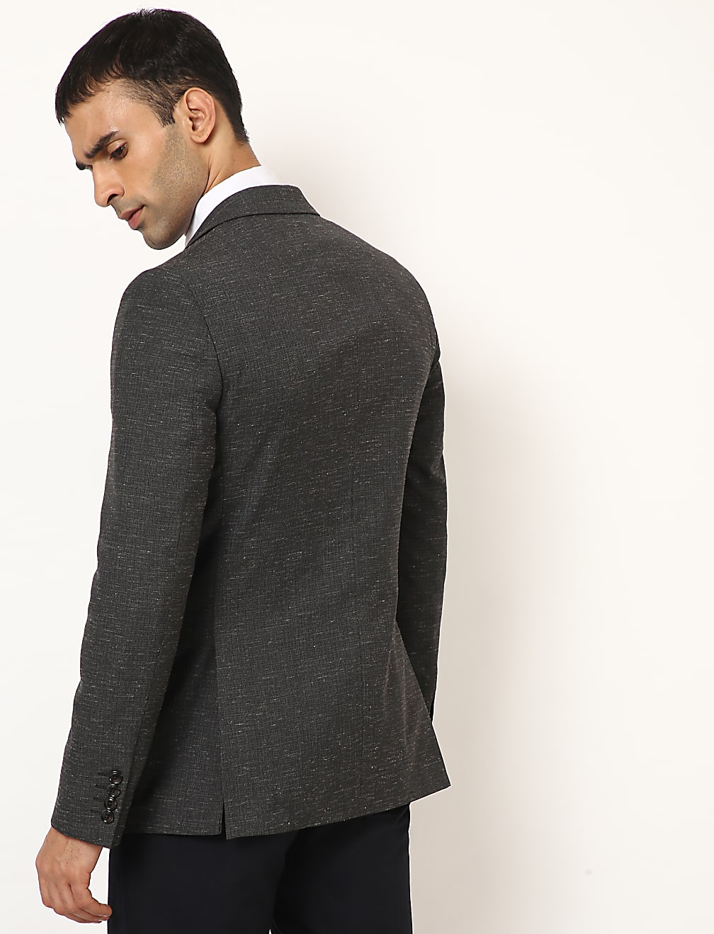 Self Design Slim Fit Blazer