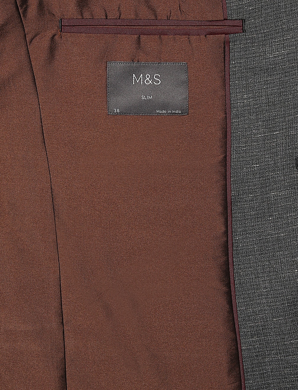 Self Design Slim Fit Blazer