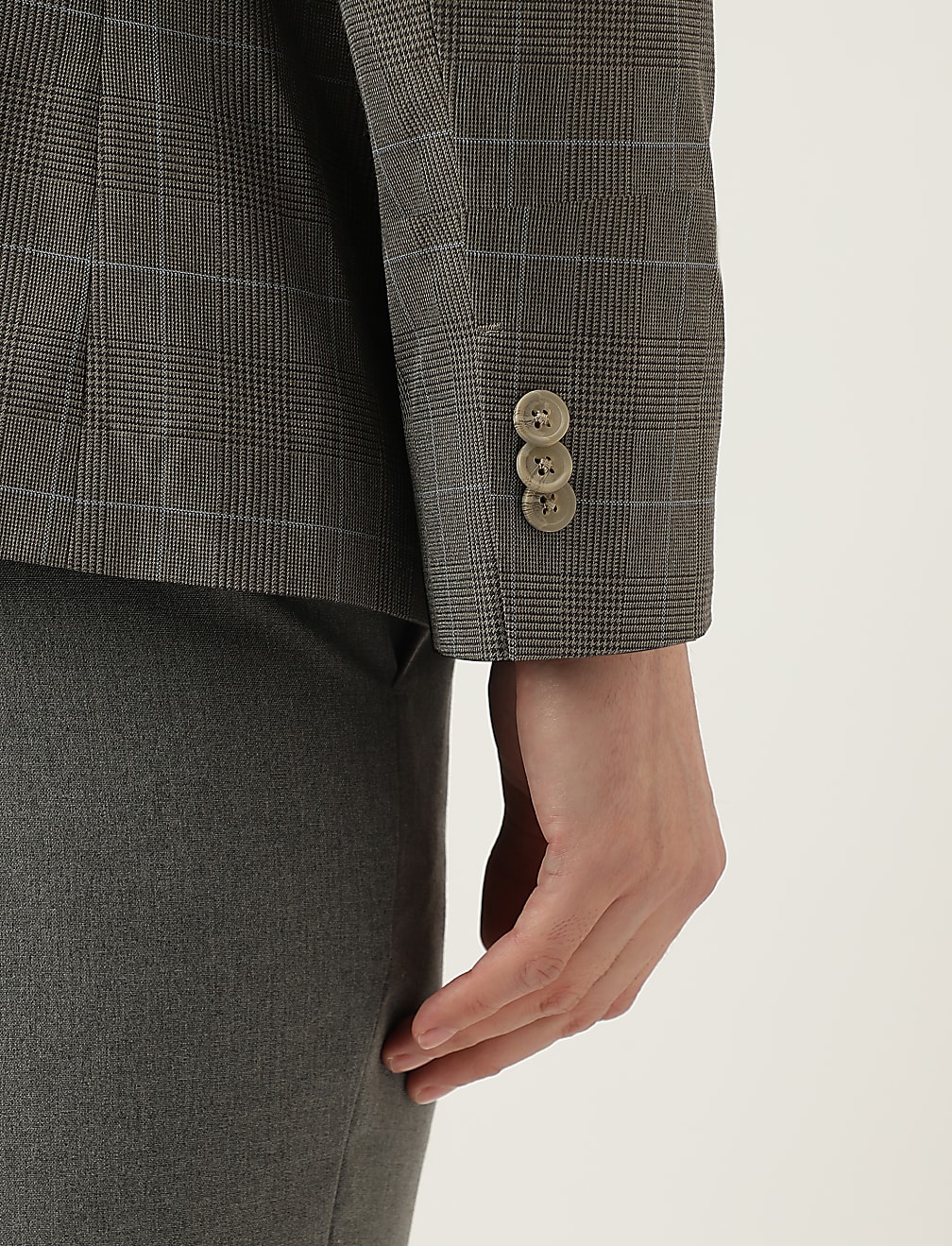 Regular Fit Plaid Check Blazer