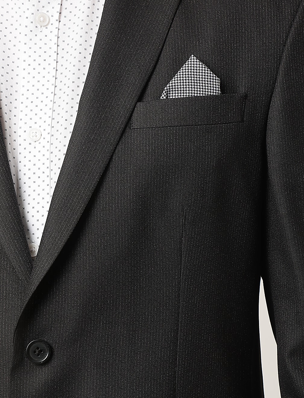 Striped Lapel Collar Blazer