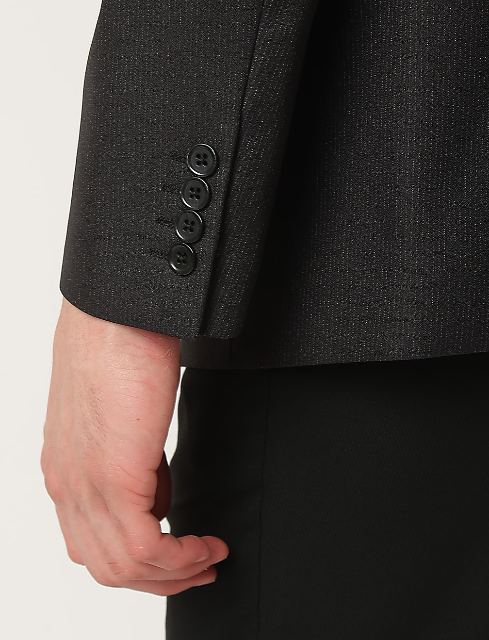 Striped Lapel Collar Blazer