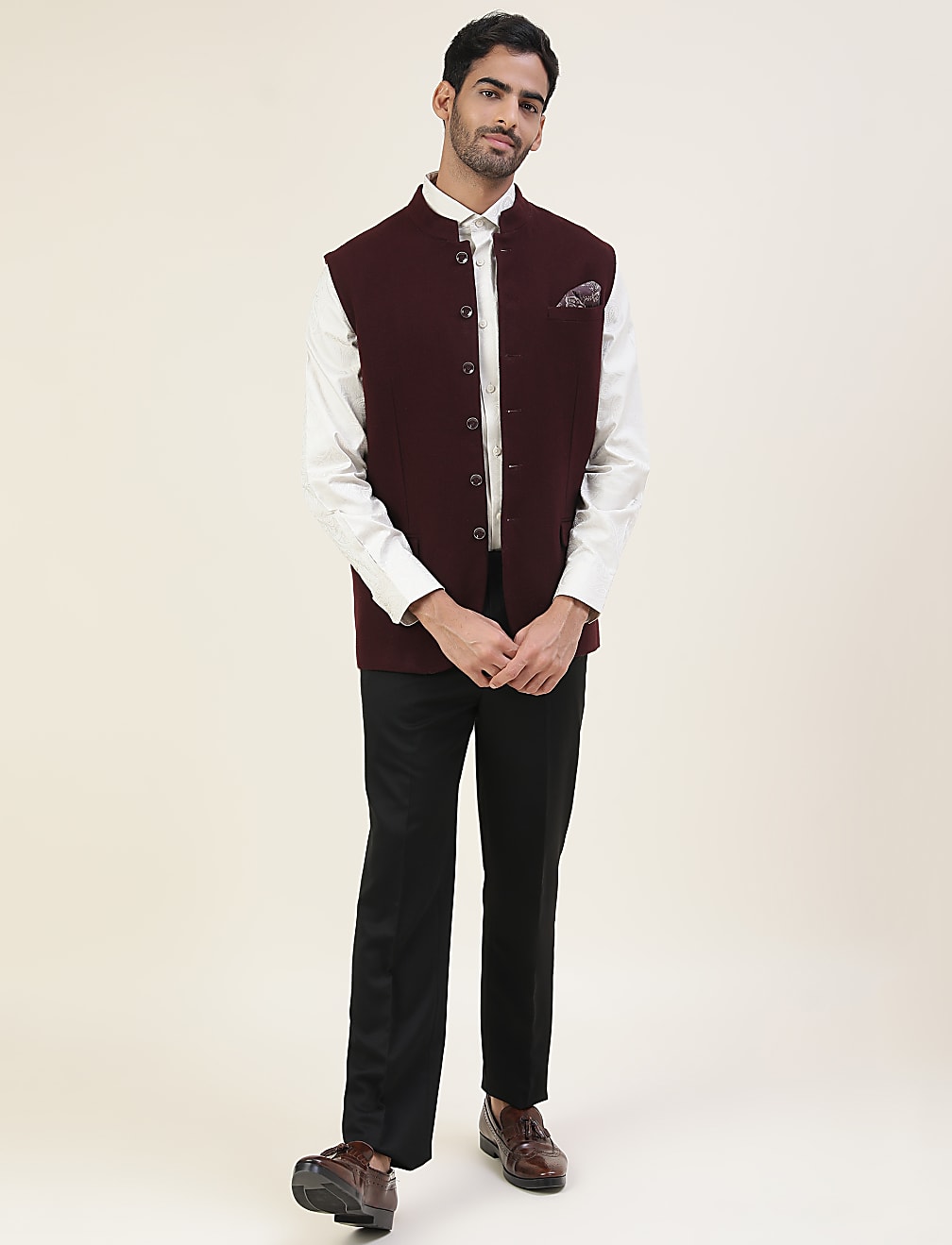 Premium Wool Rich Tailored Fit Waistcoat