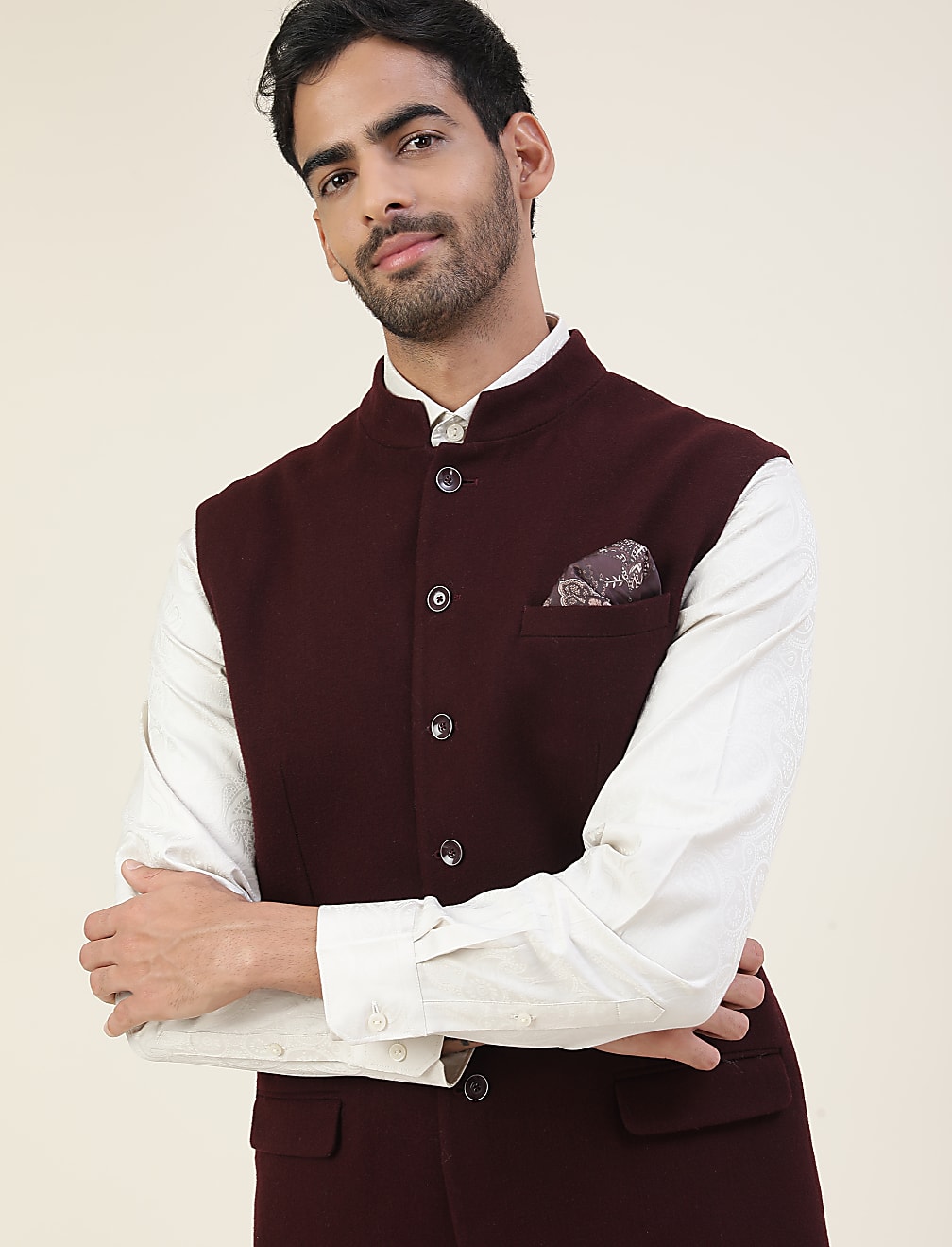Premium Wool Rich Tailored Fit Waistcoat