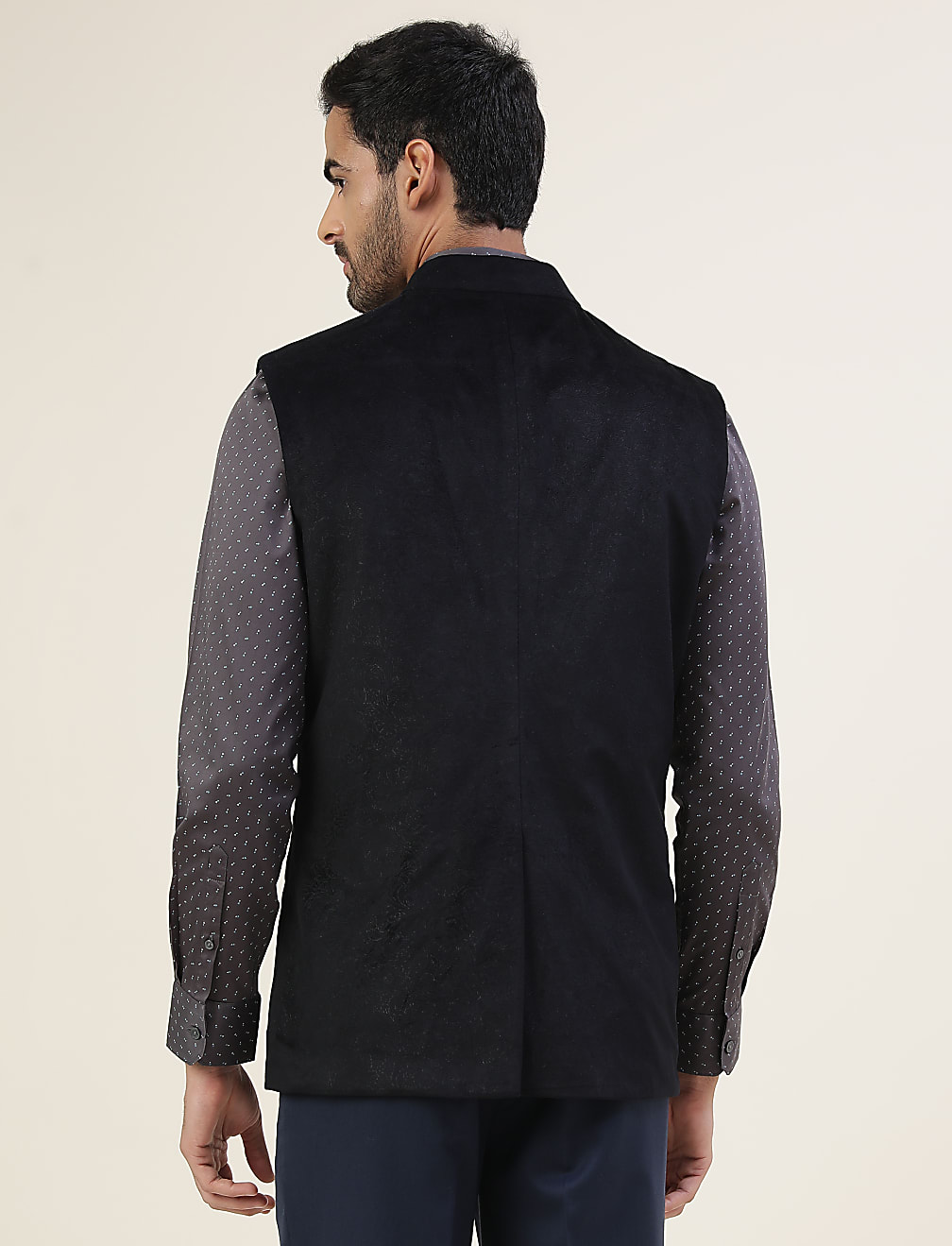 Premium Embossed Sateen Tailored Fit Waistcoat