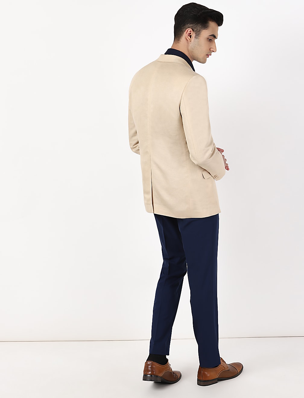 Linen Viscose Solid Jacket