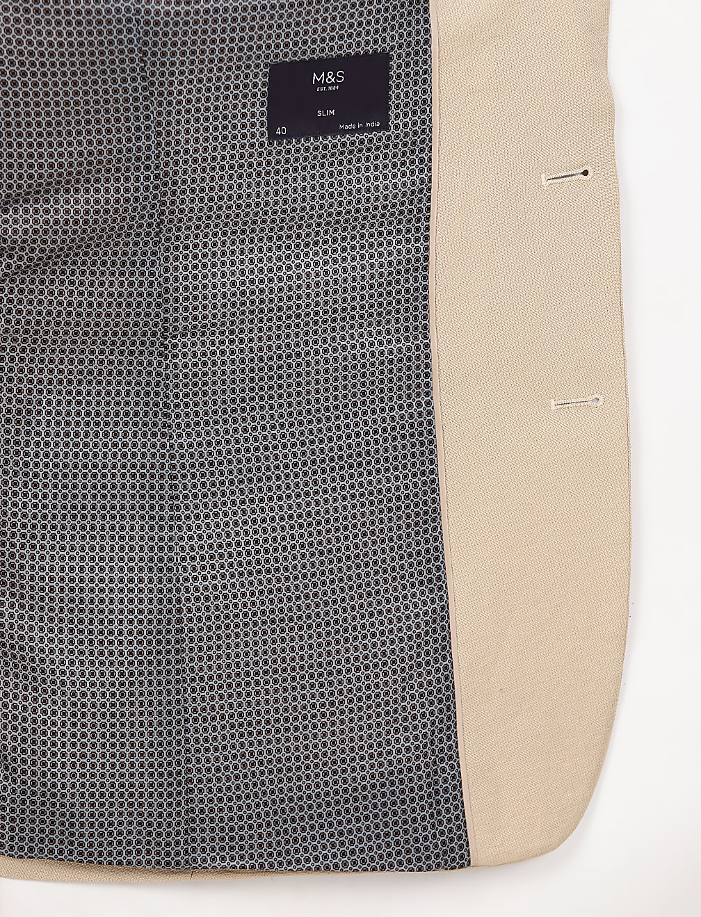 Linen Viscose Solid Jacket