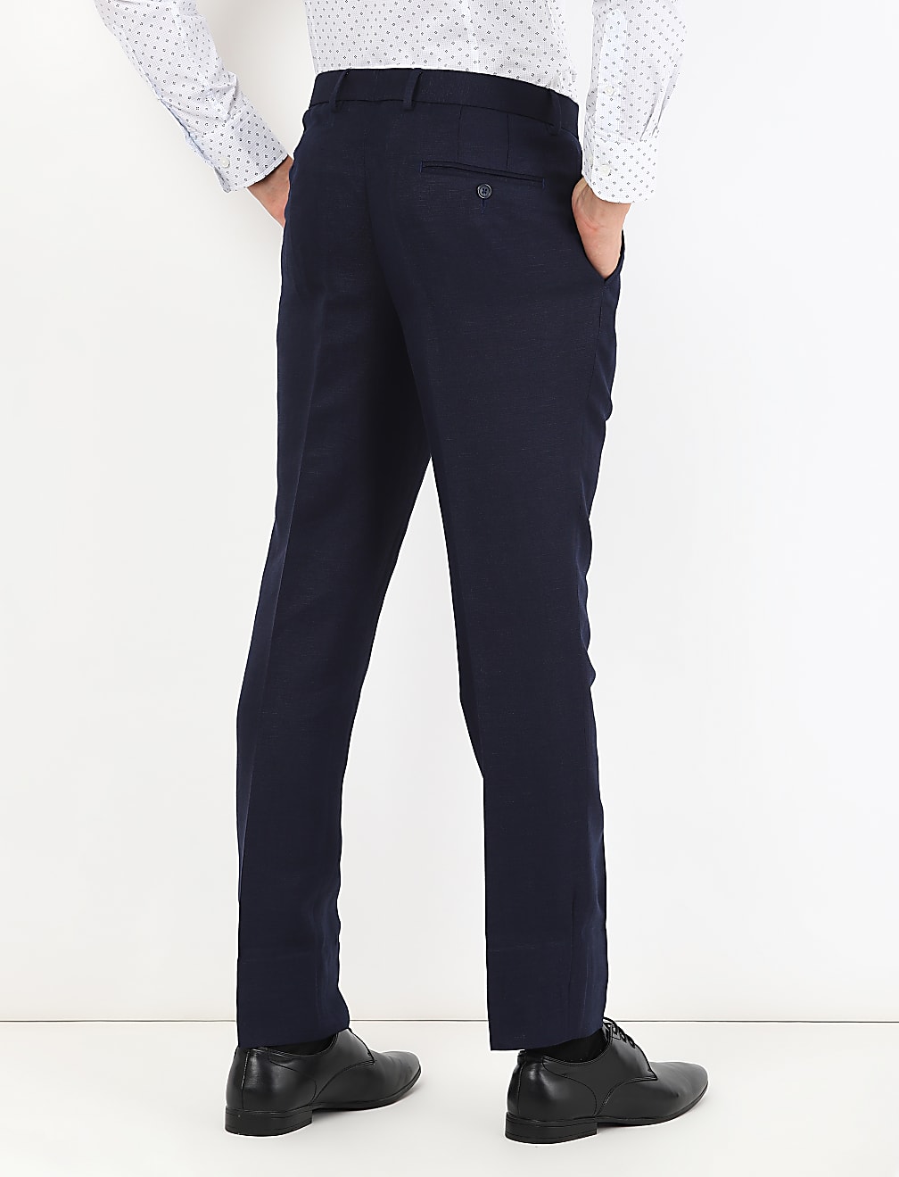 Linen Viscose Solid Trouser