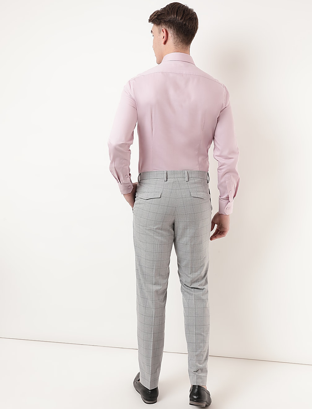 Regular Fit Checked Trousers