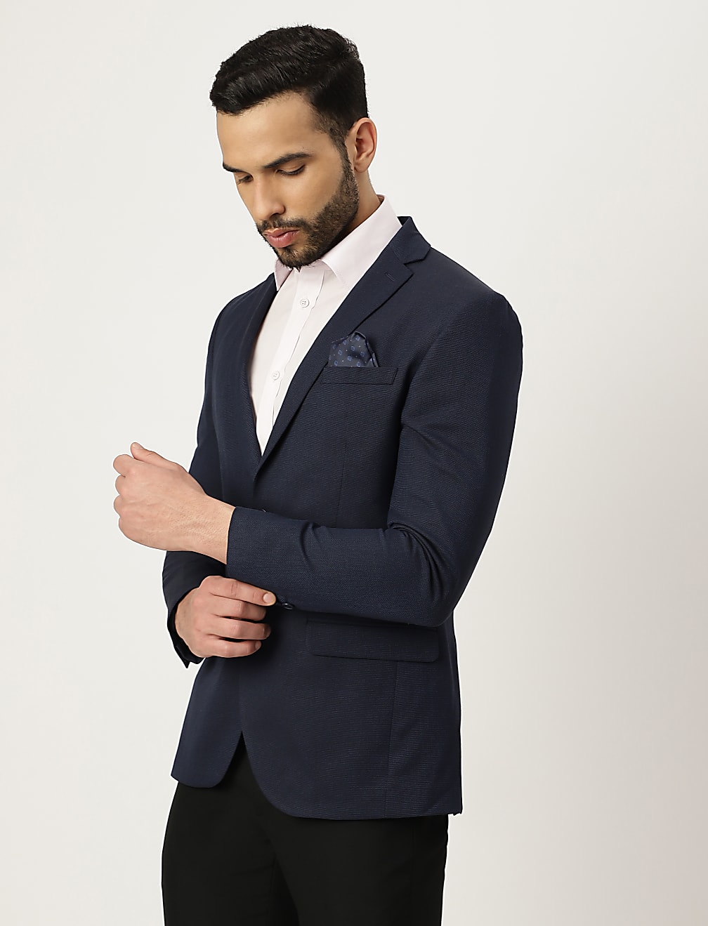 Textured Collared Blazer