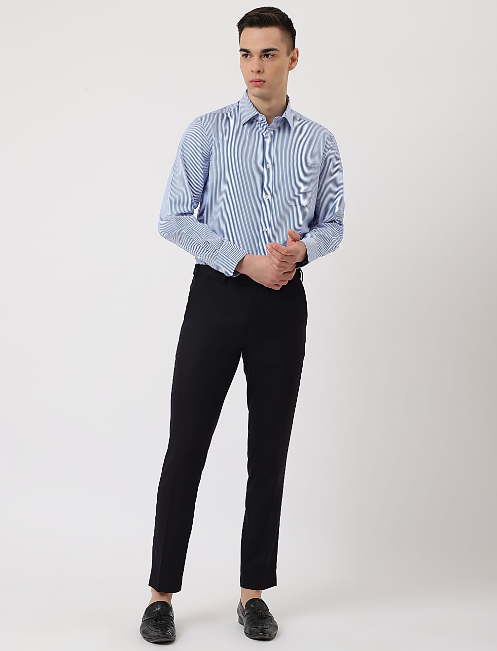 Textured Slim Fit Trouser