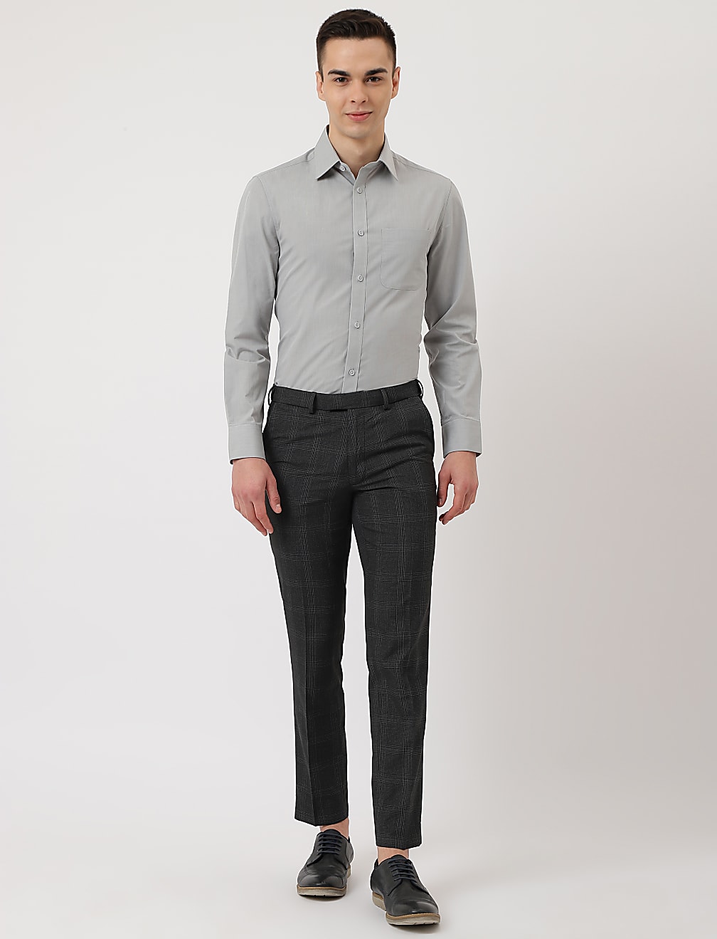 Checkered Slim Fit Trouser