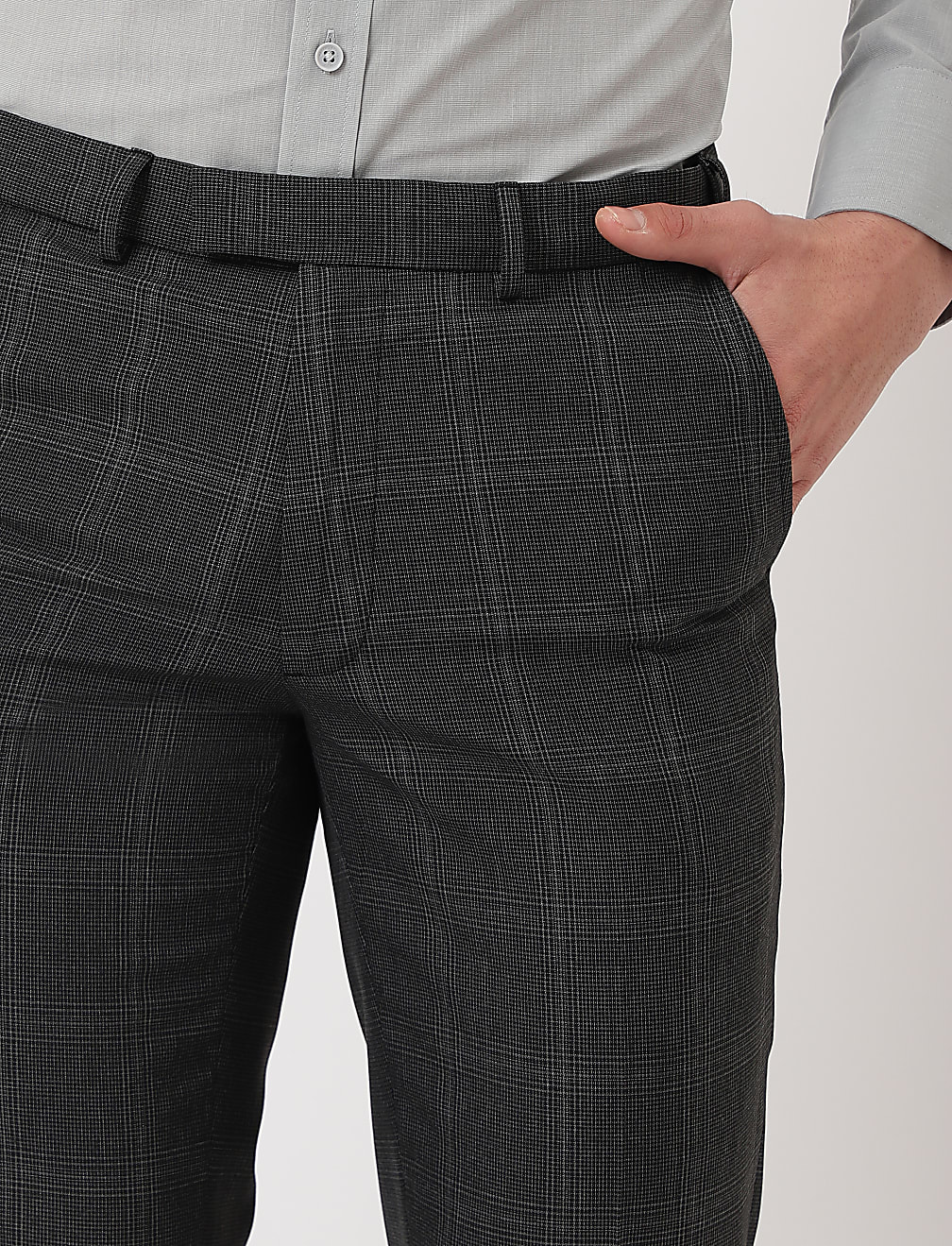Checkered Slim Fit Trouser