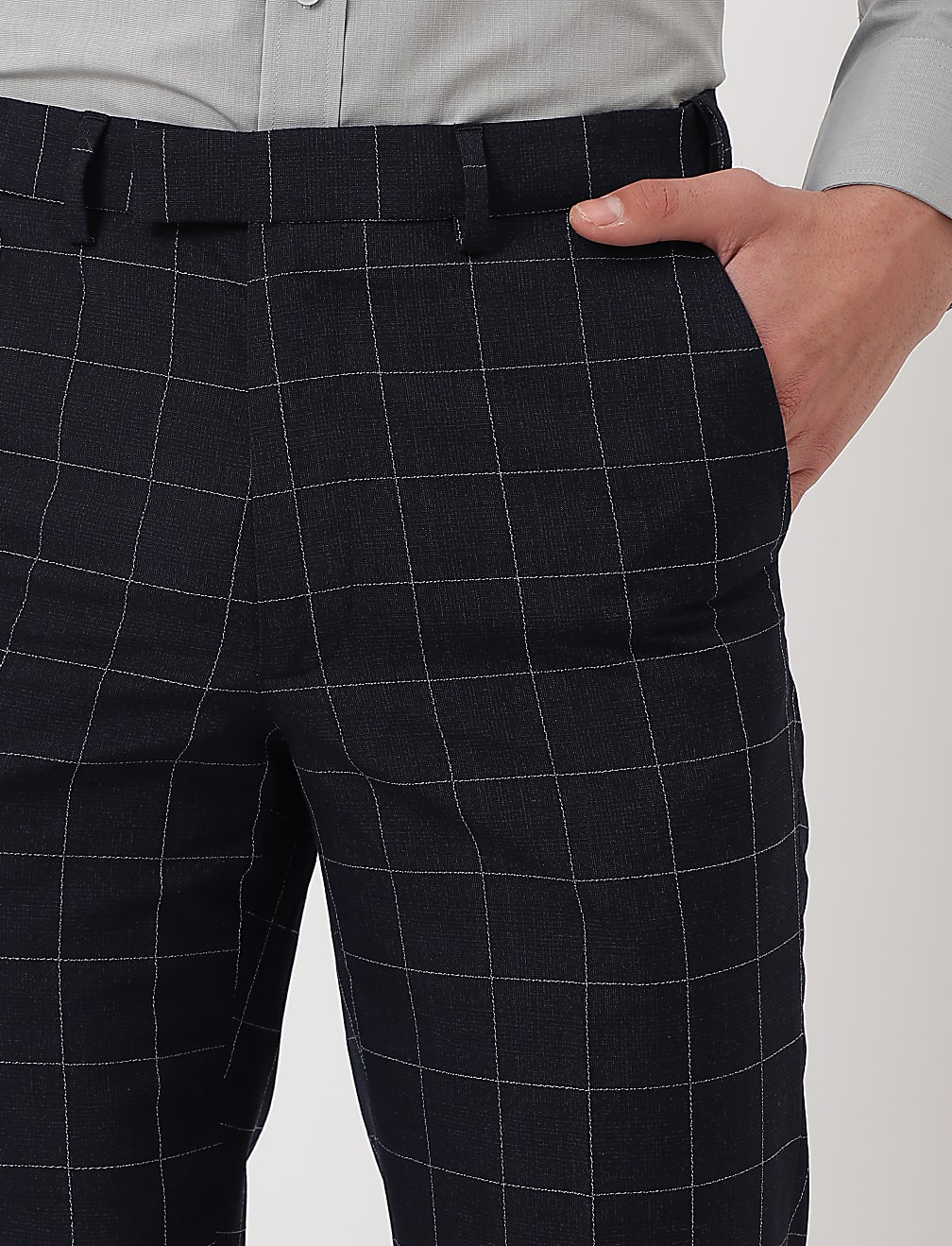 Checkered Regular Fit Trouser