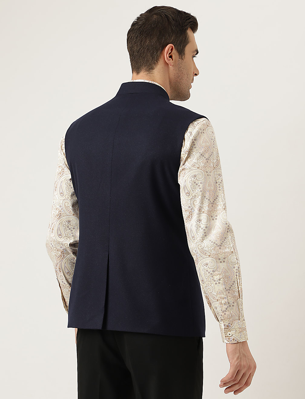 Wool Blend Tailored Fit  Waistcoat