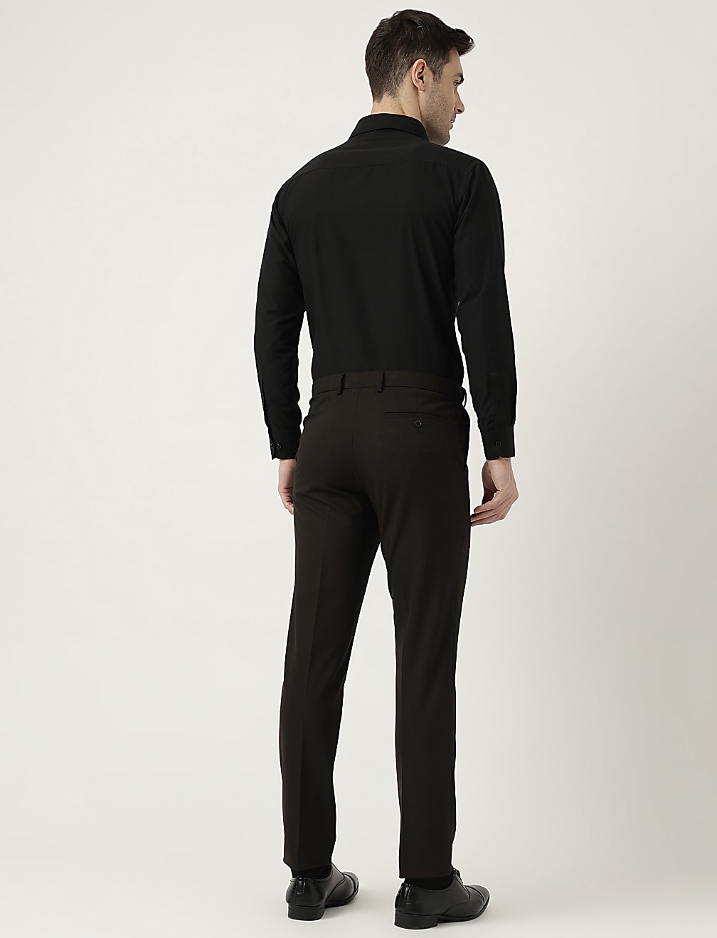 Slim Fit Checked Trousers