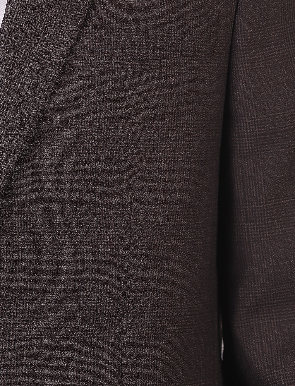Checks Lapel Collar Blazer