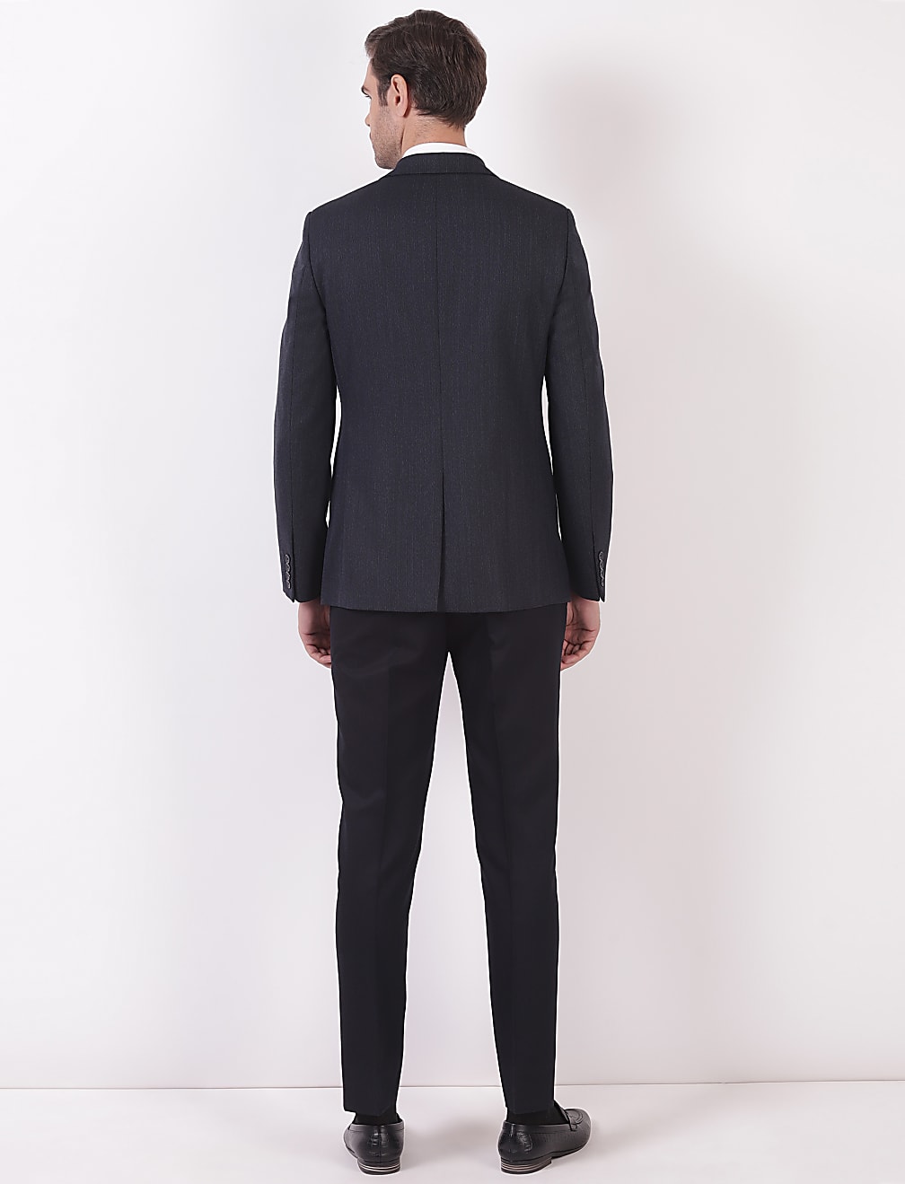 Self Design Lapel Collar Blazer
