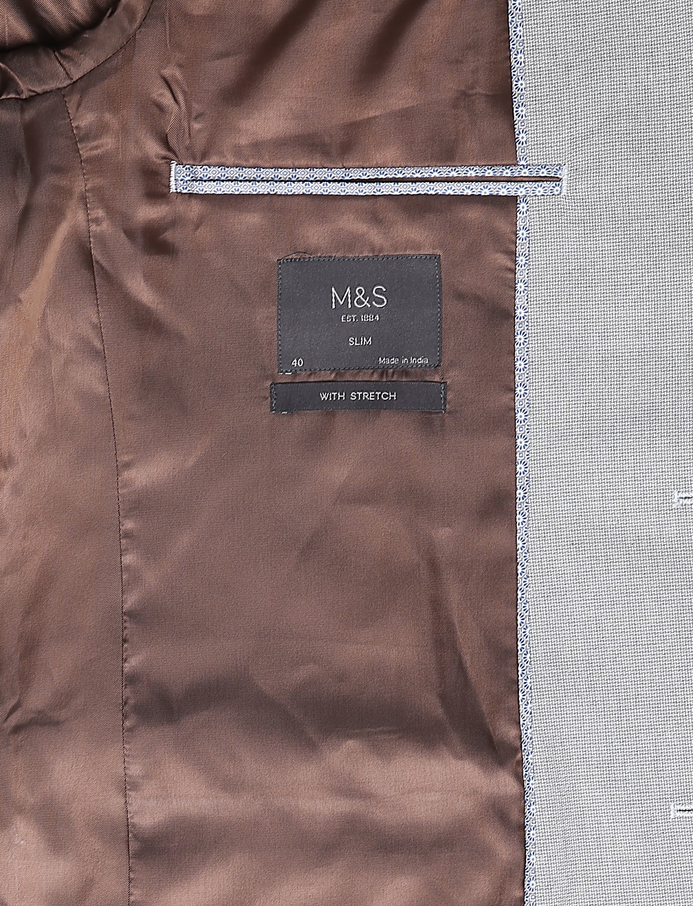 Self Design Lapel Collar Blazer