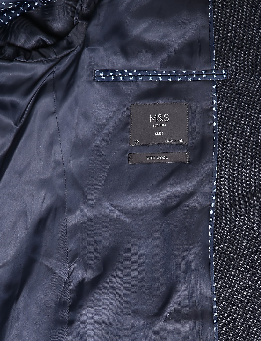 Self Design Lapel Collar Blazer