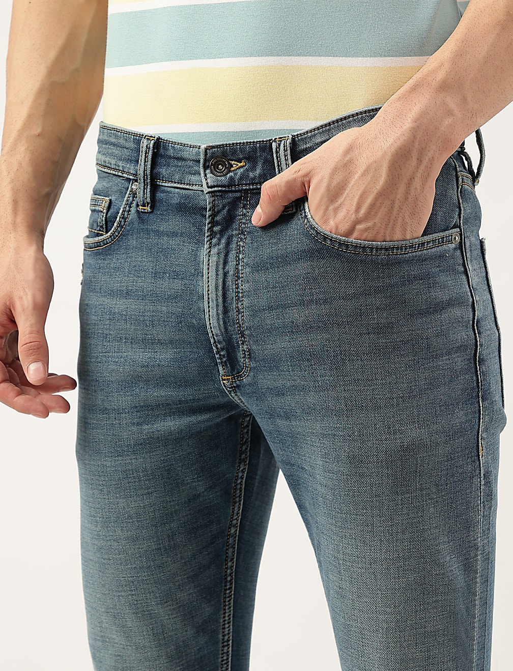 Cotton Mix Slim Fit Jeans