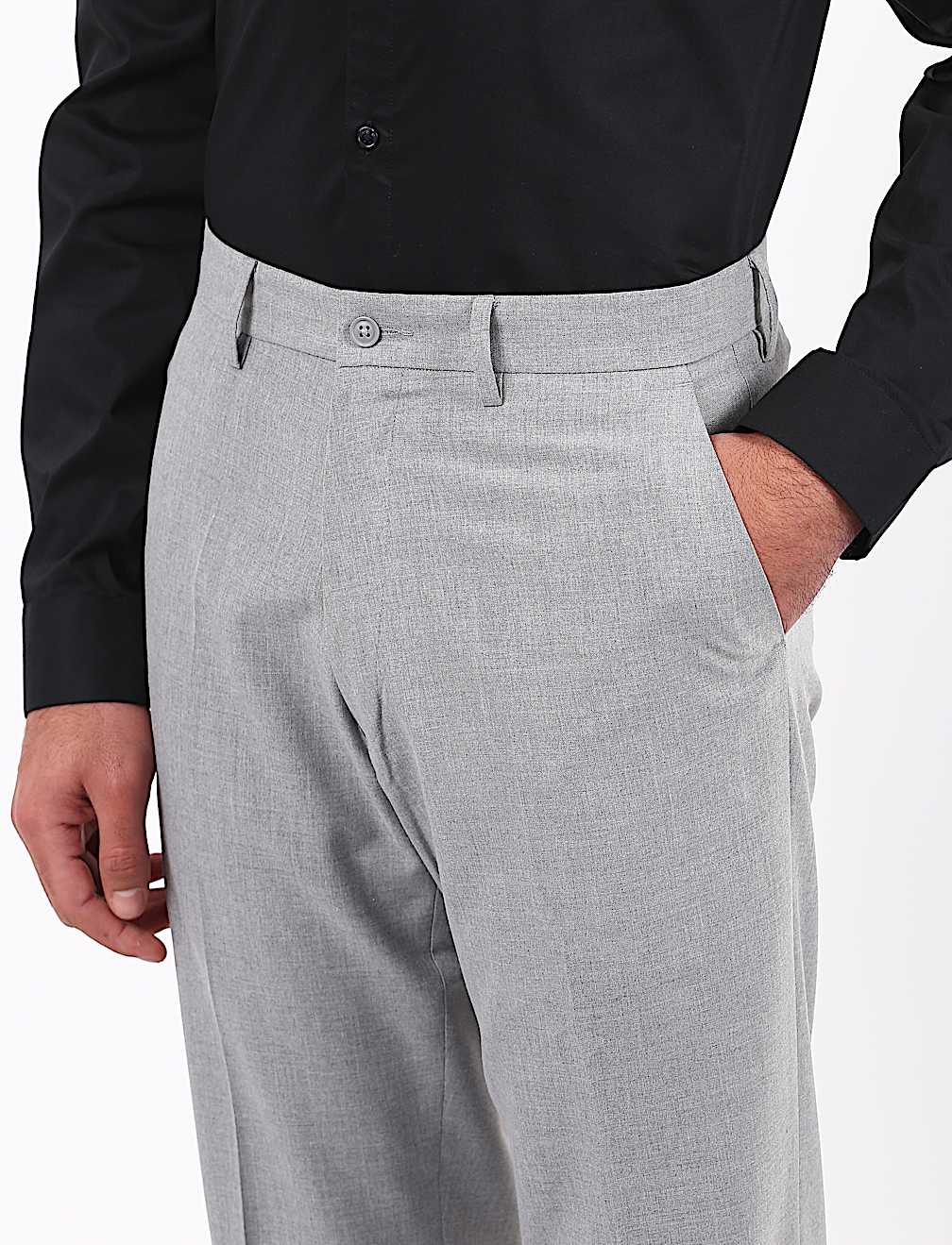Plain Dark Navy Slim Fit Trouser