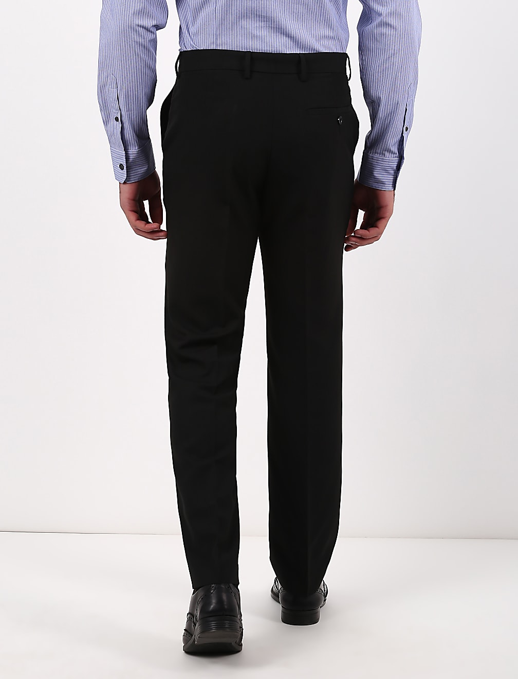 Plain Dark Navy Slim Fit Trouser