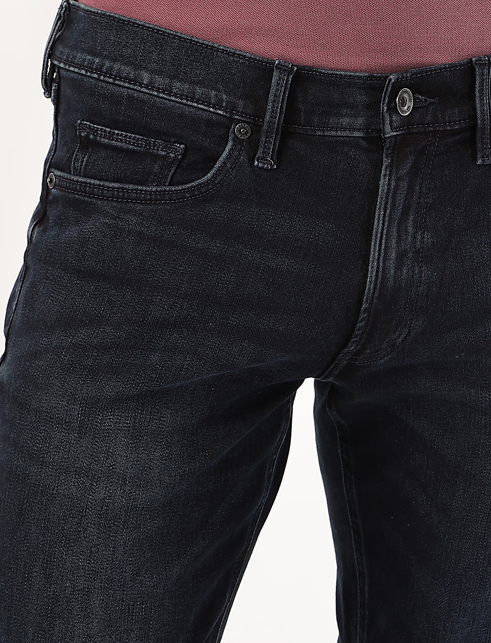 Cotton Mix Plain Slim Fit Jeans