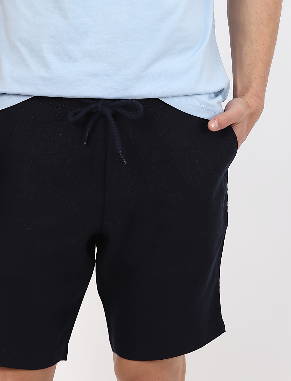 Linen Blend Regular Fit Short