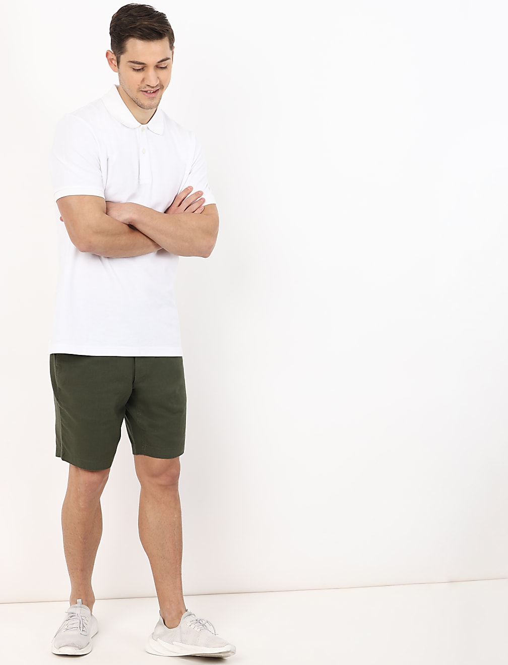 Linen Blend Regular Fit Short