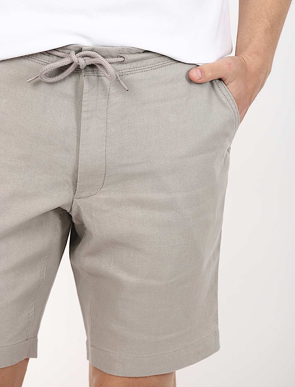 Linen Blend Regular Fit Short