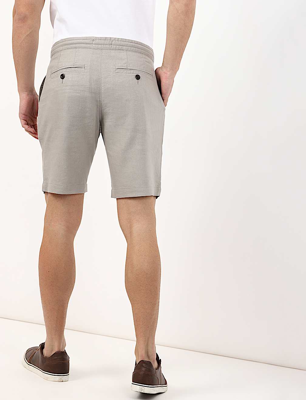Linen Blend Regular Fit Short