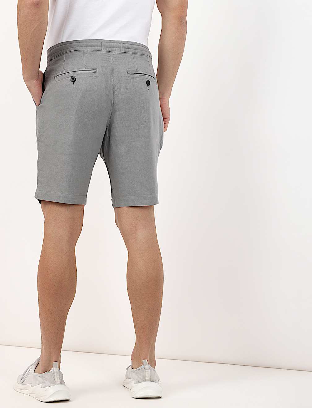 Linen Blend Regular Fit Short