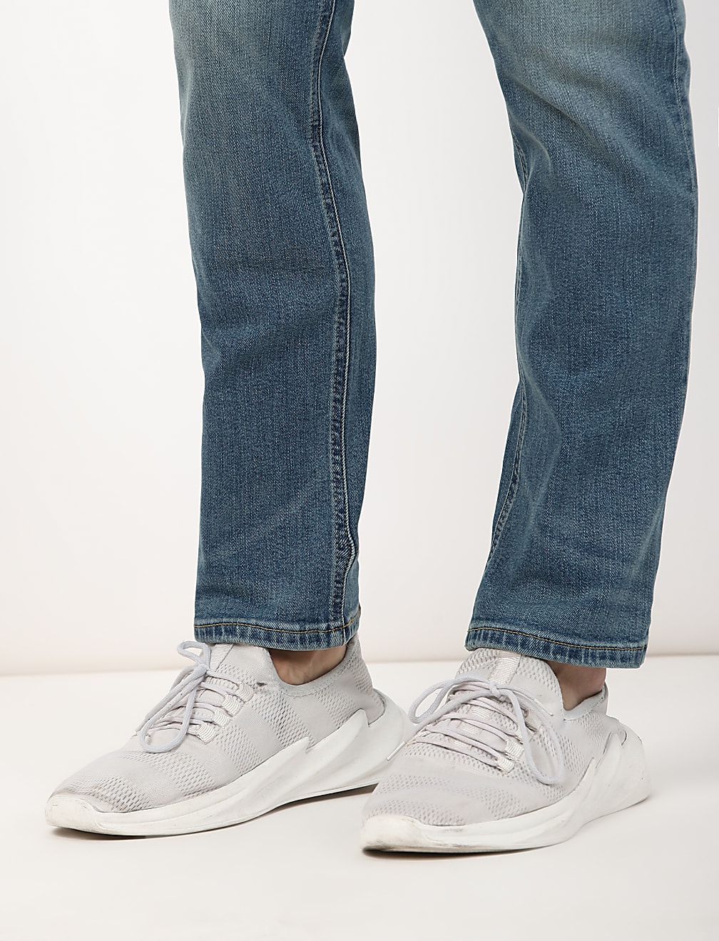 Cotton Mix Plain Slim Fit Jeans