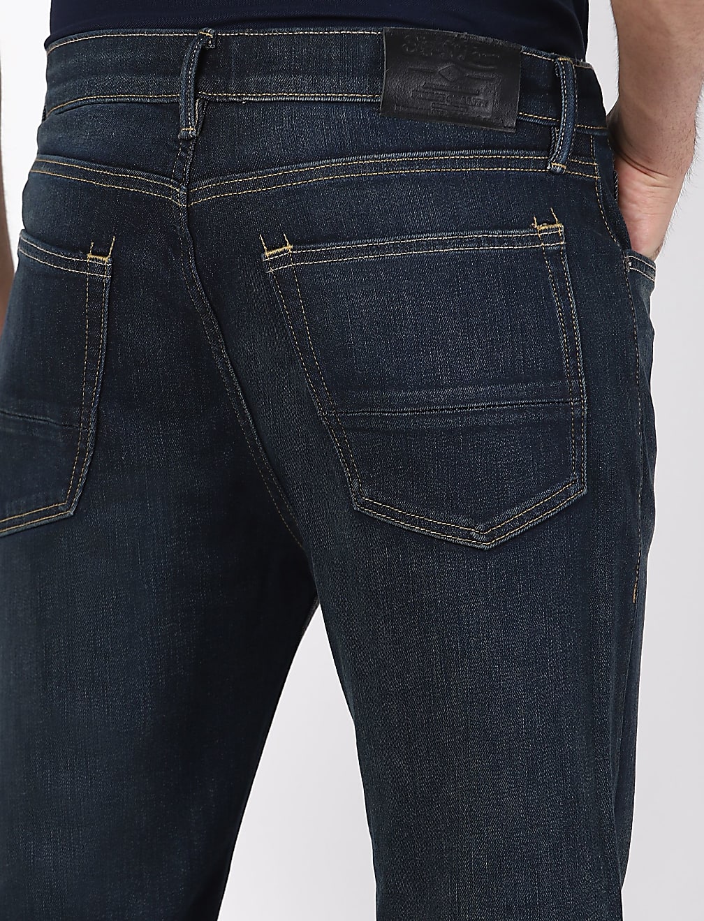 Straight Fit Denim With Stretch