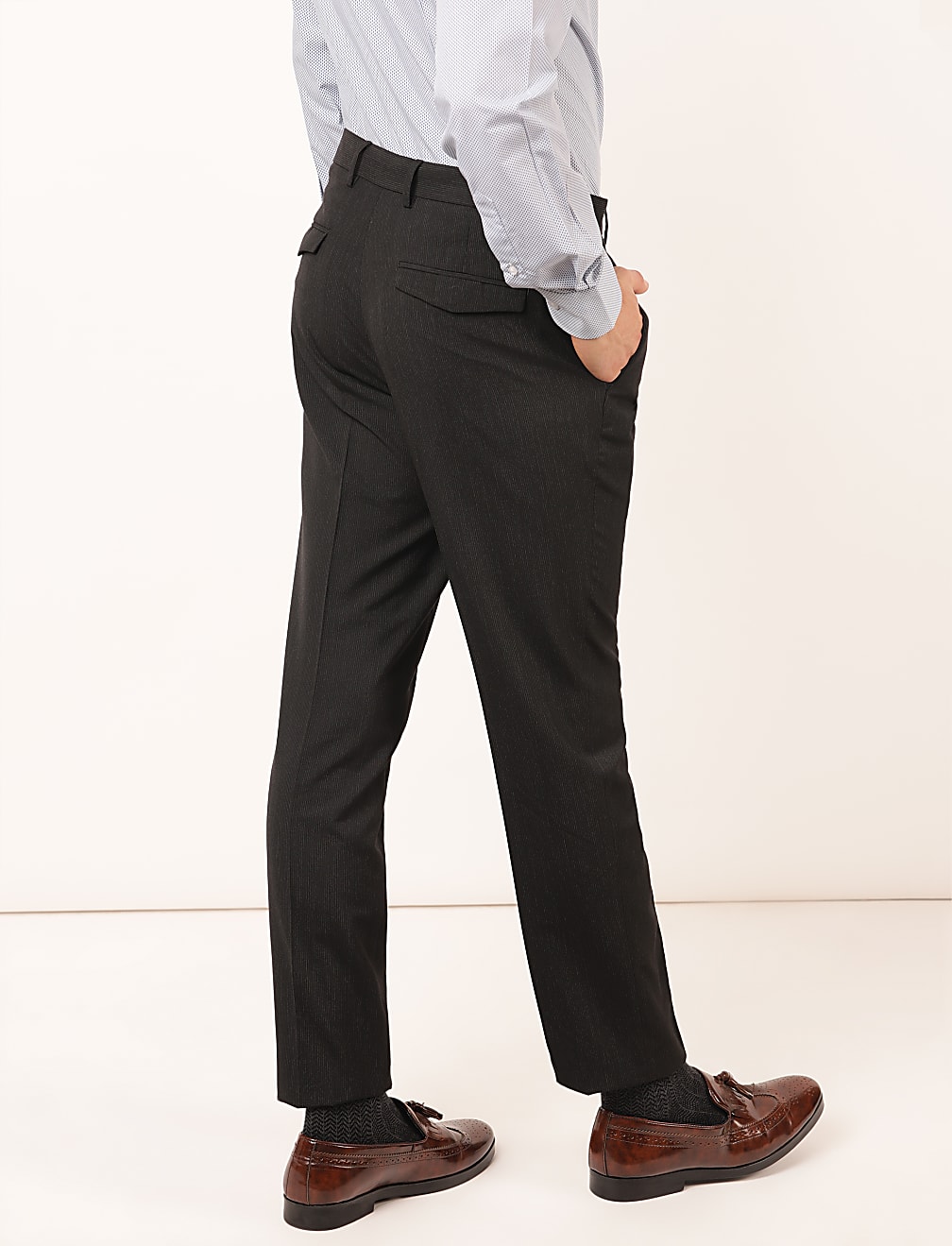 Plain Slim Fit Trouser
