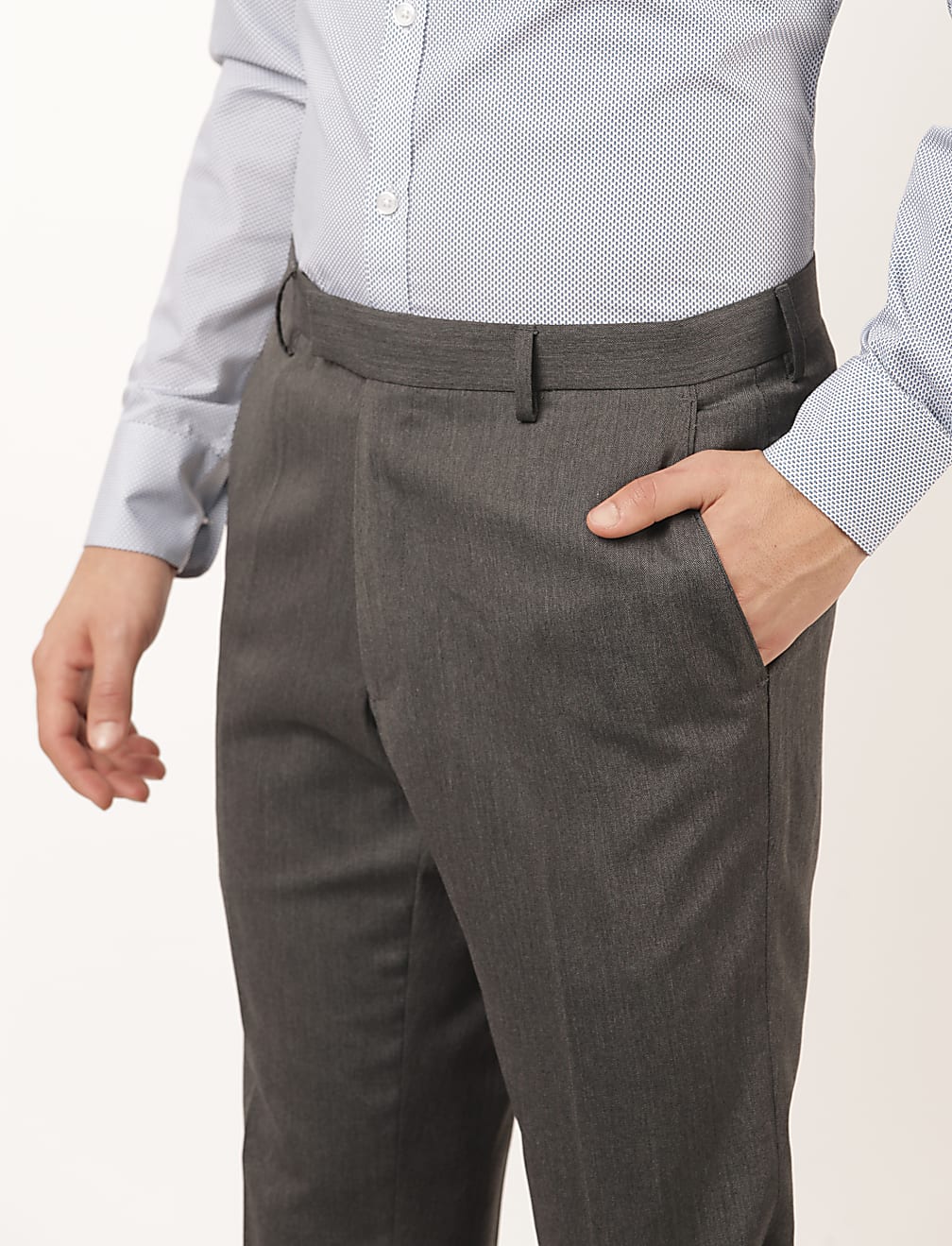 Plain Slim Fit Trouser