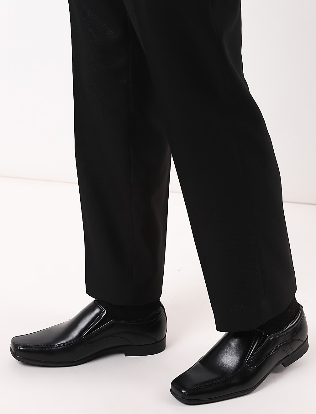 Regular Fit Dobby Texture Trousers