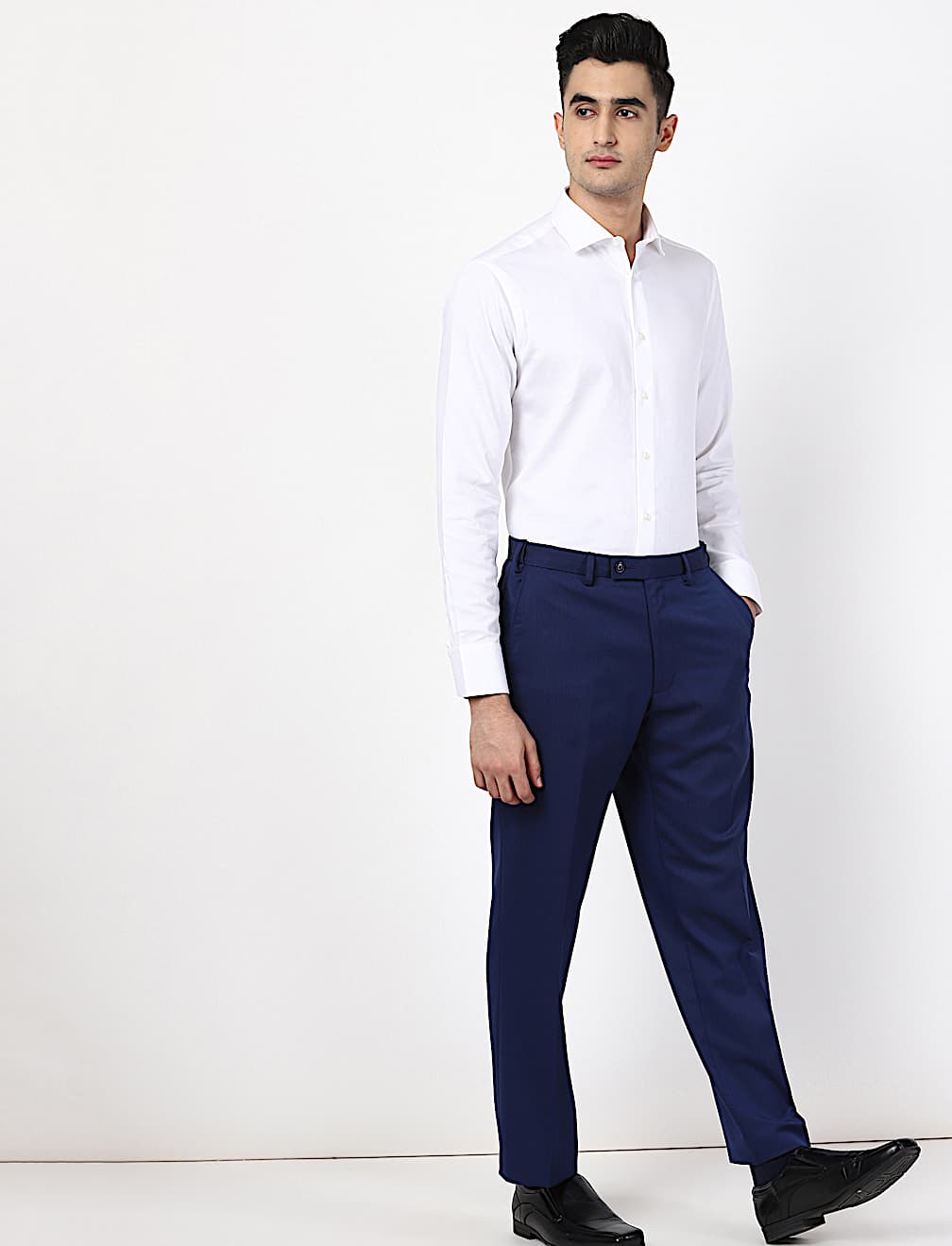 Regular Fit Flexi Waist Trousers
